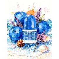 Flora Ruby 1 3 5 Pcs Body Deodorant Roll On 30g Ocean Series Women's And Men All-purpose Easy To Carry