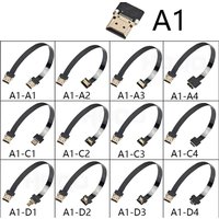 HDMI connectors A C D ultra thin flat fpv HDMI-Compatible Cable flexible mini hdmi to micro hdmi ribbon wire 30cm short fpc ffc