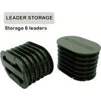 Rigtrip Compact Carp Fishing Leader Storage Box - Holds 6 Leaders, Tangle-Free Design with Built-In Clips for Rig