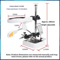 High-definition table magnifier mobile phone circuit board maintenance clock welding auxiliary fixture testing table Pcb