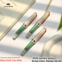 Limited Edition Color Three Color Dango JINHAO 82 MINI Rose Gold Clip & Nib Fountain Pen School Office Supplies Stationery