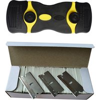 Clean Glass Scraper Tool Window Cleaning Car Film 100pcs Blades Scrape Off Ceramic Glue Kitchen Household Supermarket Use
