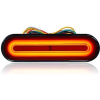 AliExpress NONE New Universal Motorcycle Brake Light With Turn Signals 12V-80V Compact Dual Color Dirt Bike Light Waterproof For ATV Tail Light