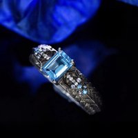 Devil May Cry Rings Woman Vergil Ring for Men Blue Rhinestone Accesorios Party Gift Fashion Trend Metal Cosplay Game Jewellery