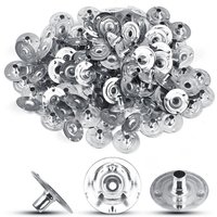 100pcs/Lot Handmade Candle Wick Tabs Metal Candle Wicks Sustainer Tabs Candle Wicks Base For DIY Candle Making DIY Craft Tools