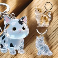 HOT! Cat Hair Storage Keychain Bag Pendant Transparent Pet Fur Keepsake Capsule Souvenir Collection Gift Decoration Accessories