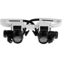 8/15/23X ABS Optical Instruments Head-Mounted Loupe Watch Repair Headband Magnifying Glasses Jeweler Microscope LED Light