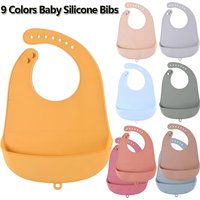 Baby Bib Adjustable Waterproof Bibs Babies Soft Edible Silicone Newborn Saliva Dripping Towel Drooling Children Scarf BPA Free
