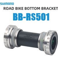 AliExpress Shimano BB RS501 Road Bike Bottom Bracket BSA 68/70mm Speed Bicycle Central Movement Hollowtech Lower Support 24mm Holder