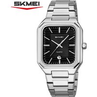 SKMEI 9373 New Casual Simple Quartz Watch Men's Luxury Business Waterproof Calendar Square Exquisite Watch relógios masculino