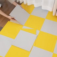 12/24 Pieces 30*30cm Sxp Self-Adhesive Wall Stickers, Floor Stickers, Self-Adhesive Tile Stickers, Marble Pattern Solid Color Self-Adhesive Stickers, with Aluminum Foil, Peel and Stick, Suitable for