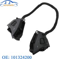 101324200 Lenkrolle Sprachbefehlssteuerung Knopfschalter 101324200F 101324200H für Tesla Model S X 2012–2017, Schwarz