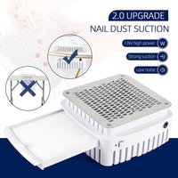Dual Use Nail Dust Collector Strong Suction Manicure Dust Vacuum Fan Desktop Embedded Nail Dust Extractor for Nail Art Salon