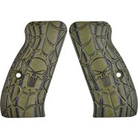 Guuun G10 CZ 75 Compact Grips Skull Skeleton Punisher Texture fit CZ P-01, CZ 75 D PCR Compact
