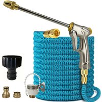 New Expandable Magic Hose Pipe High Pressure Car Wash Hose With Metal Spray Gun Set Outdoor Watering Irrigation Tool Garden Hose