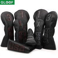 Golf Iron Covers for Men&Women,Golf Headcovers Leather Golf Wood Covers for Divers Fairway Woods Hybrids with Number Tag 3 5 7 X