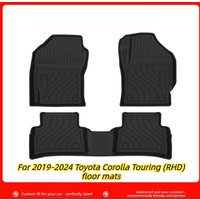 For 2019-2024 Toyota Corolla Touring (RHD) car floor mats - waterproof, wear-resistant, TPE environmentally friendly rubber.