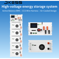JKESS HV-BC250L 128S 192S 256S High Voltage Master and Slave Battery Box Kit CAN/RS485/WIFI LiFePO4 High Voltage BMS Customize
