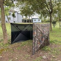 270 ° Portable No Installation 3sided Camouflage Hunting Tent and Bird Watching Fence Outdoor Perspective Hidden Quick Open
