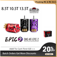 EPIC-2 8.5T 10.5T 13.5T OmG EPIC-2 540 Sensored Brushless Timing-Adjustable Top Motor KV3750 KV2955 for RC Drifting On-Road Car