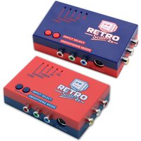 RetroScaler2x A/V to HDMI-compatible Converter and Line-doubler /NES Retro Game Console Red/Blue