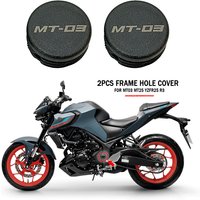2PCS Frame End Caps Frame Hole Cover Caps Plug Decorative For YAMAHA MT03 MT25 MT-03 MT-25 YZF R25 R3 YZFR25 YZFR3 2014-2024