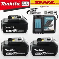 Makita 18V 6.0Ah Lithium Battery BL1860B BL1830B DC18RC Charger Kit New LED Indicator 5.0Ah Li-ion High Capacity Rechargeable