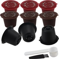4 Pieces Reusable Coffee Capsules Cup With Spoon Brush Coffee Filter For Nespresso Coffeeware