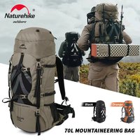 Sac à dos Naturehike professionnel pour la randonnée en plein air, sac de voyage de grande capacité 70L, sac de camping pour l'alpinisme, système de support NH70B070-B