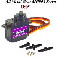MG90S Servo 1/2/4/10/20/50 Pcs All Metal Gear 9g MG90S Upgraded Version For Helicopter Plane Boat Car Trex 450 RC Robot 180