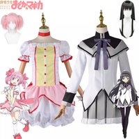 Puella Magi Madoka Magica Madoka Homura Cosplay Costume Fighting Uniform Magical Girl Outfit Full Set for Cosplay Party