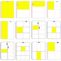 10 Sheet 9/26 Hole B5 Photocard Binder Pockets Sleeves Photo Album Sheet Photo Card Holder Paper Money Sleeves Transparent Cover