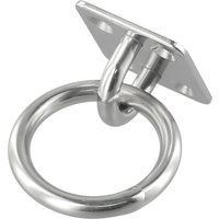 Stainless Steel Marine Eye Plate Eye Hook With Round Ring Lashing Tie Down Boat Yacht Boat Marine Hardware 6mm