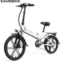 AliExpress SAMEBIKE Samebike 20LVXD30-II adult electric bike 350W motor city ebike 48V10Ah batteryE-bike 20 inch folding electric bike
