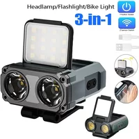 AliExpress NONE Sensor Owl Headlamp Type-C Rechargeable Headlight Portable Rotating Hunting Lights Led Flashlight Fishing Front Bicycle Light