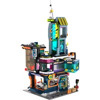 Cyber repair city building blocks set science fiction multi-layer cyberword construction model assembly toys kids birthday gift
