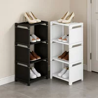 Layered Metal Shoe Storage Rack No Tools Needed Household Entryway Dormitory Daily Shoes Arrangement Practical Organizer Rack