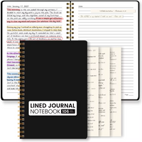 A5 Lined Journal Notebook with Bible Verse Stickers, Spiral Writing Notebook, Christian Prayer Journal for Study Notes