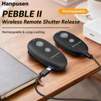 2.4G Rechargeable Wireless Shutter Remote for Sony Fujifilm Panasonic, Support Bulb, Continuous, 2S Delay Mode; Half-Press Focus