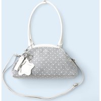 Dot Cozy Dumpling Bag Women Korean Fashion Brand Gray Knit Cotton Handbag with Star Mirror Charm Kawaii Girls Y2k Shoulder Bag