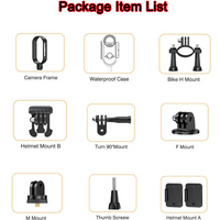 Supplementary Accessory Box of H88 Mini Action Camera Cycling Driving Helmet Waterproof Wind noise reduction