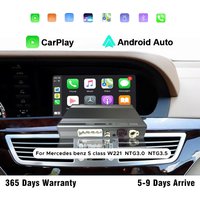 Wireless CarPlay Android Auto Kit for Mercedes Benz NTG3.0/3.5 S CL Class W221 2006-2012 Plug & Play with Mirror Link AirPlay