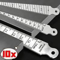 Stainless Steel Taper Gauge Feeler 1-15mm Inner Diameter Ruler Hole Measuring Tool Home Woodworking Repair Hardware Accessories