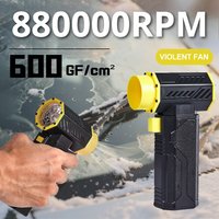 880000RPM Powerful Turbo Fan Air Blower 10000mAh 600g Thrust 70m/s Wind Brushless Duster Dryer car/keyboard with Vacuum Kit
