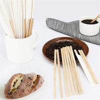 100pcs 500pcs Single Packaged Coffee Wood Coffee Stirrer Disposable Wood Stirring Rod 14cm/19cm Coffee Stick Tea Stick Beverage