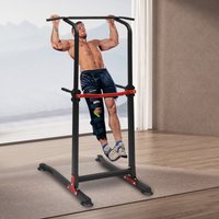 150 kg Dip-Ständer, Klimmzugstange, Heim-Fitnessstudio, Krafttrainingsgerät für Brust, Arm, Rücken, Bauchmuskeln, Workout, höhenverstellbar