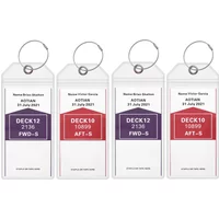4 Pieces Cruise Tags Luggage Etag Holders for Princess, Carnival, Costa, Holland America, P&O, Norwegian Cruise Ships