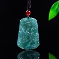 Natural Real Jade Dragon Pendant Myanmar Jadeite Necklace Jewelry Charm Designer Luxury Vintage Talismans Lucky Gifts for Women