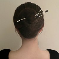 Chinese Hair Stick Flower Metal Hair Accessory Hairstyle Design Tool Accessory Women Hair Clip Hairpin Wedding Headdress