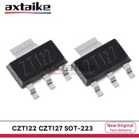 10PCS CZT122 CZT127 SOT-223 ZT122 ZT127 100V 5A 1W NPN PNP Darlington Transistor SMD TIP122 TIP127